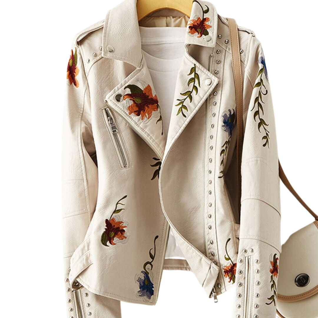 Edite - Elegante Jacke mit floralen Details