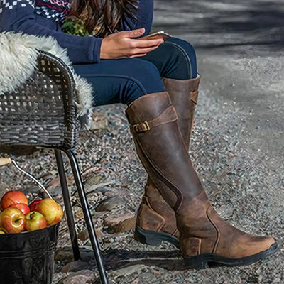 Kniehohe Reitstiefel für Damen - Antje