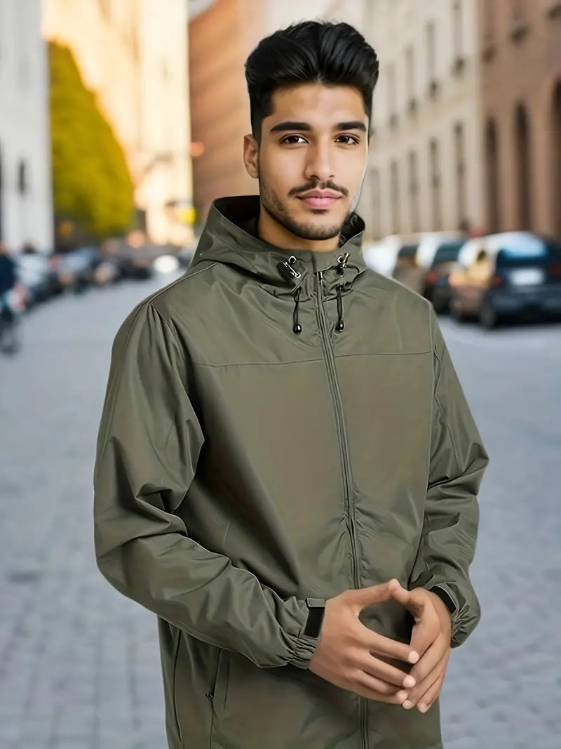 Lässige, leichte, wasserdichte Windbreaker-Jacke für Männer