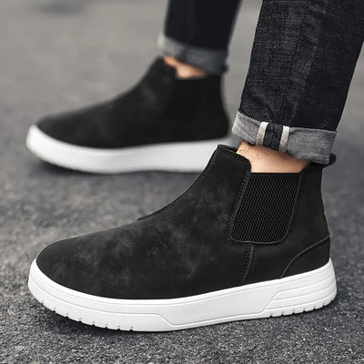 Chelsea-Stiefel für Männer - High-Top Slip-On mit Gummiband