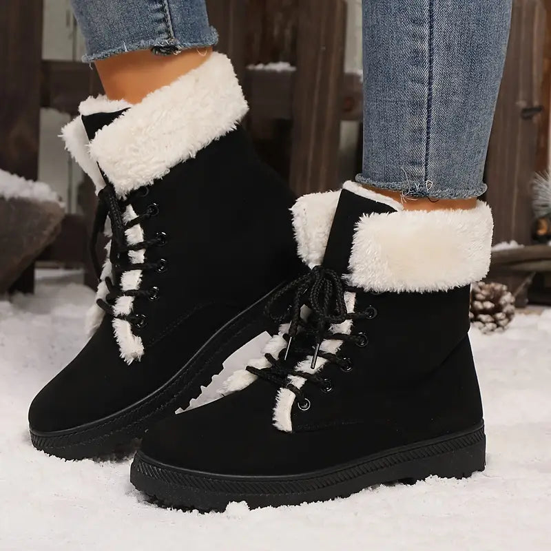 Gemütliche und stilvolle Winter-Schneestiefel für Damen - Vintage