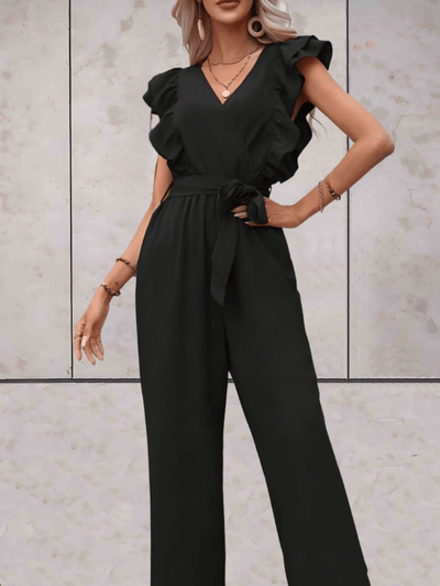 DolceMode | Jumpsuit mit gerafften Ärmeln