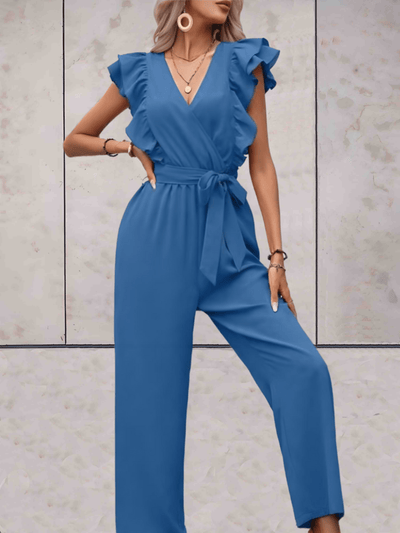 DolceMode | Jumpsuit mit gerafften Ärmeln