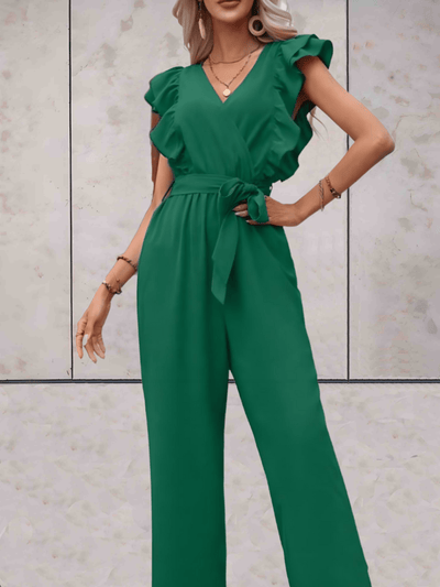 DolceMode | Jumpsuit mit gerafften Ärmeln