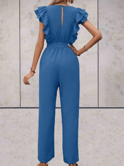 DolceMode | Jumpsuit mit gerafften Ärmeln