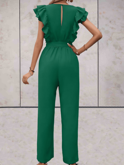 DolceMode | Jumpsuit mit gerafften Ärmeln