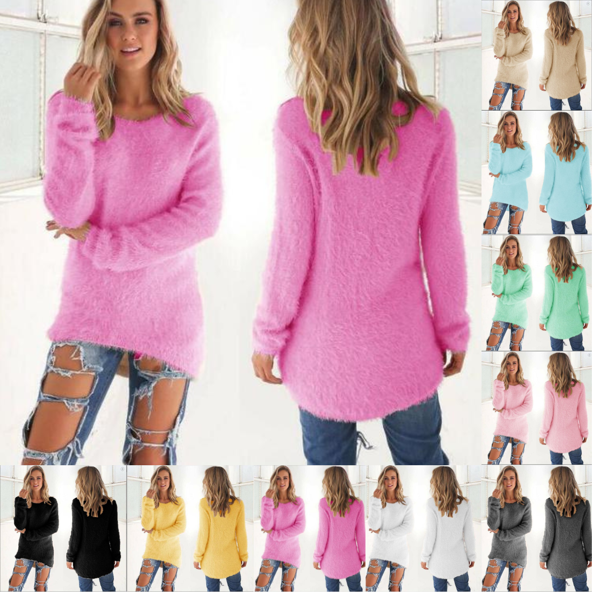 Sala - Langer Pullover mit modischem Stil