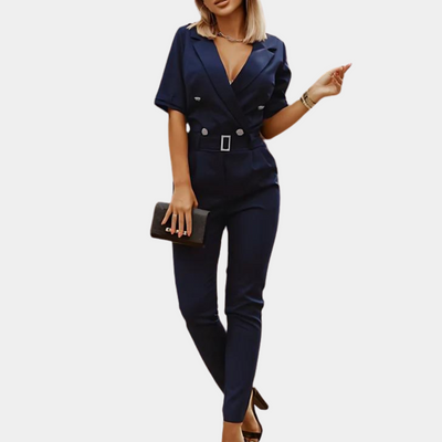 Elegante damesjumpsuit met v-hals