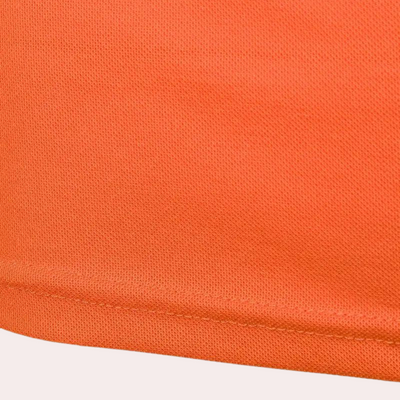 Stijlvol oranje herenpoloshirt