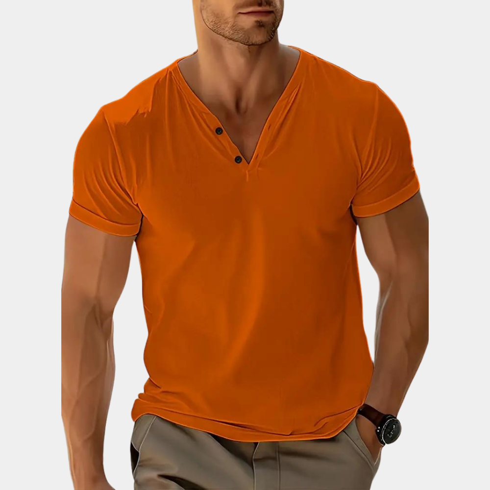 Elegant oranje t-shirt voor heren