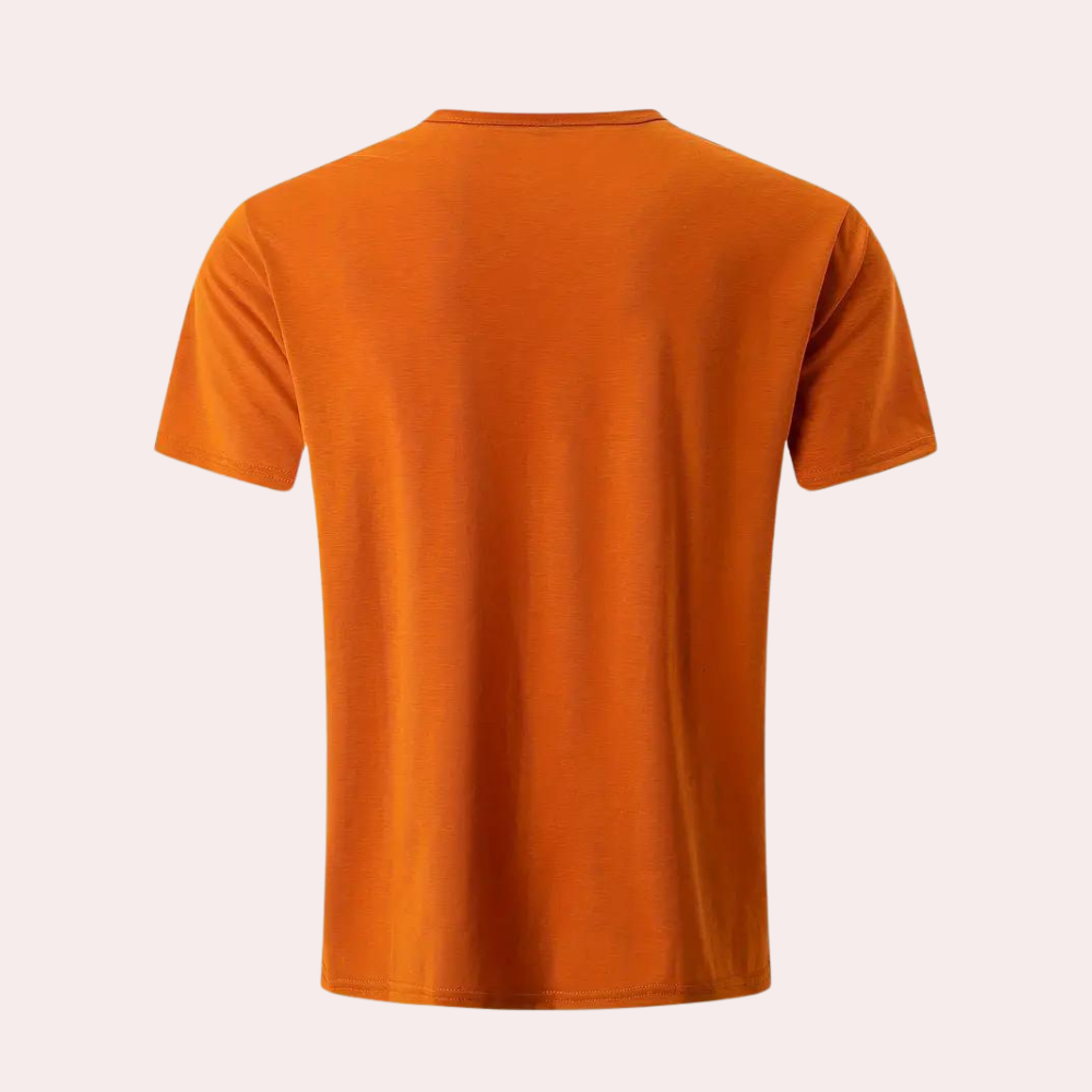 Elegant oranje t-shirt voor heren