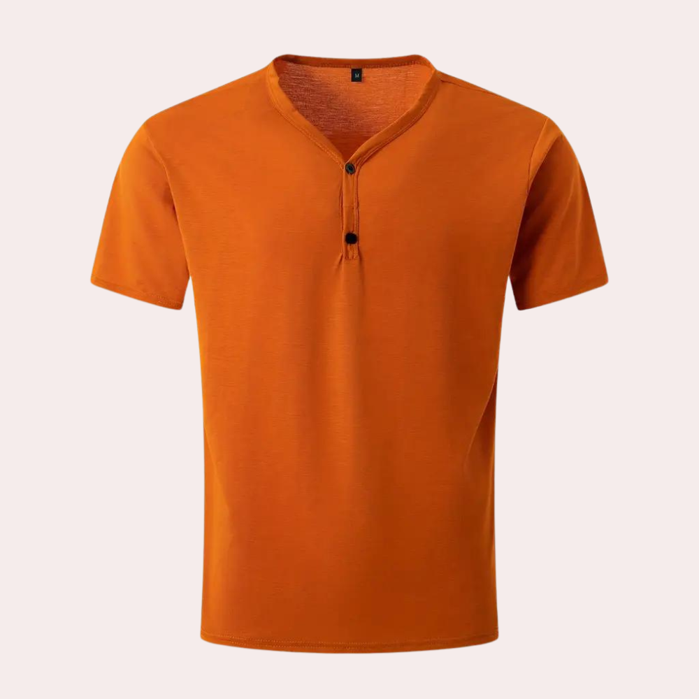 Elegant oranje t-shirt voor heren