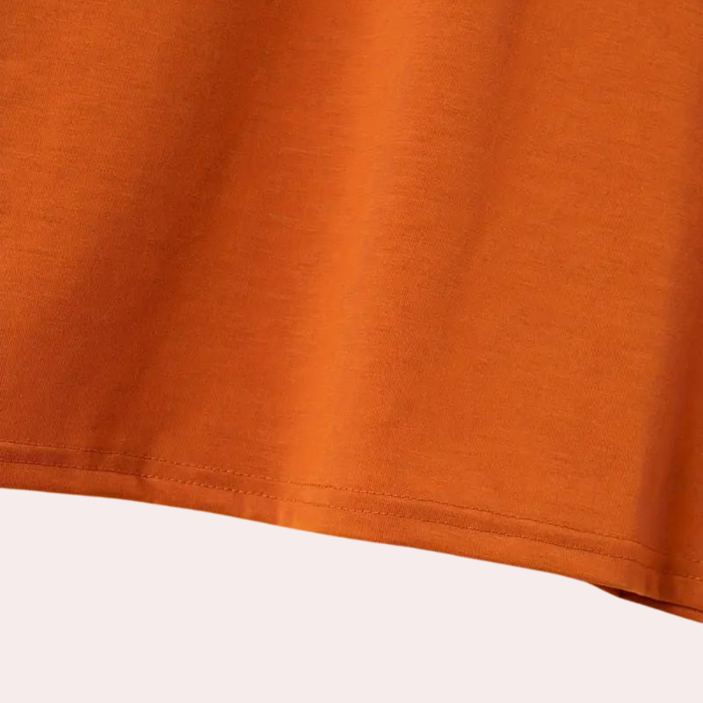 Elegant oranje t-shirt voor heren