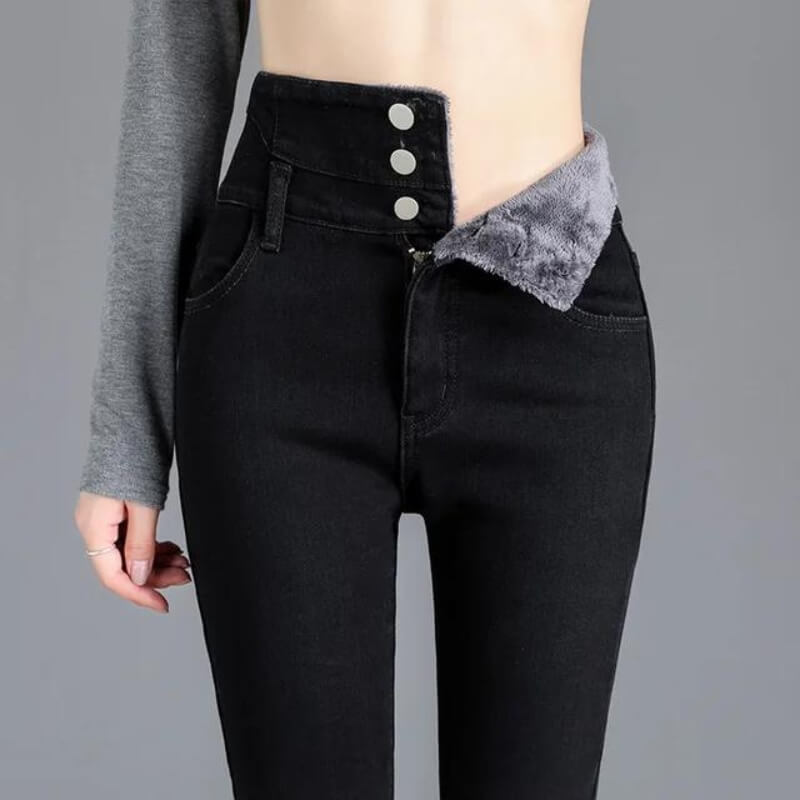 Cressida - CozyFit Fleece-Skinny-Jeans