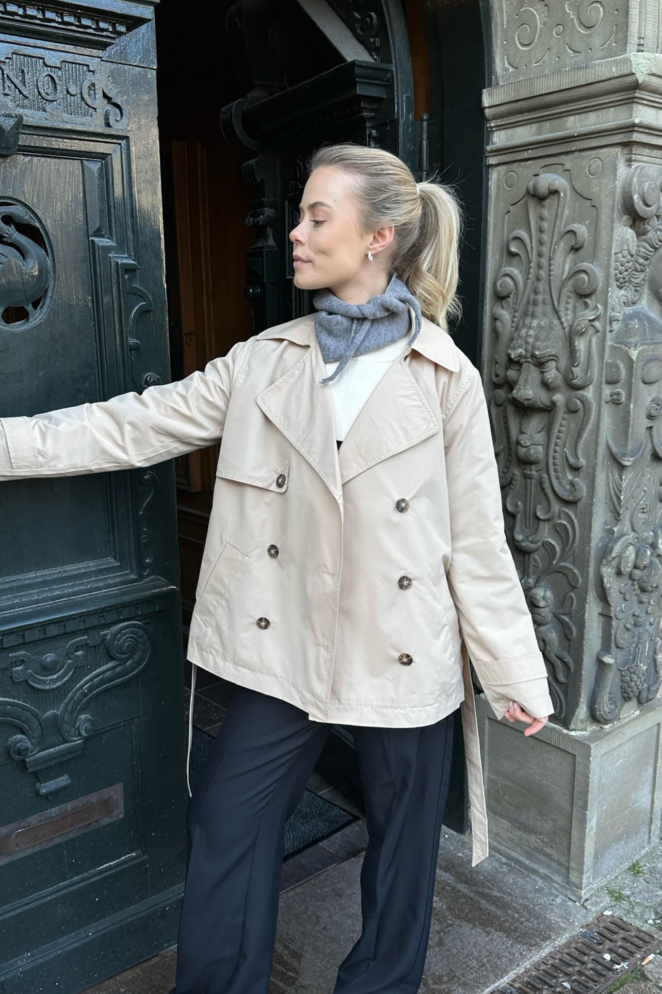 Rachel | Korte trenchcoat