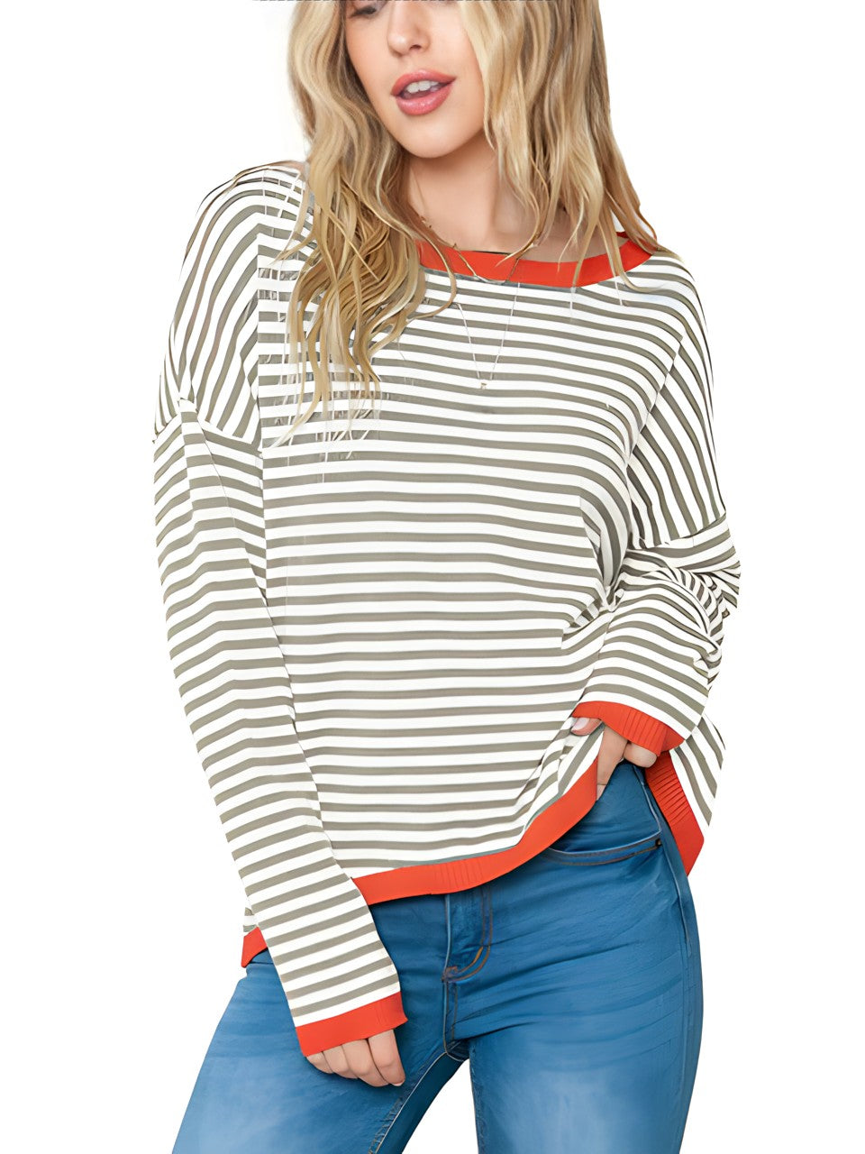 Nevya - Gemusterter Pullover