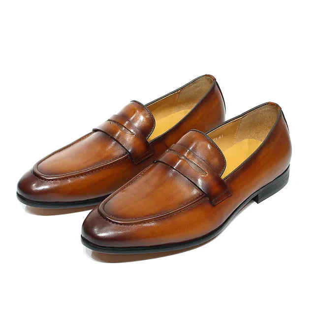 Eleganzio Penny Loafers aus echtem Leder