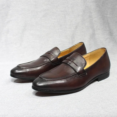 Eleganzio Penny Loafers aus echtem Leder