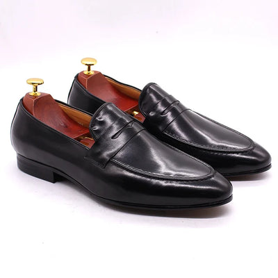 Eleganzio Penny Loafers aus echtem Leder