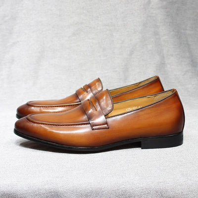 Eleganzio Penny Loafers aus echtem Leder