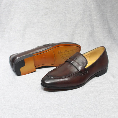 Eleganzio Penny Loafers aus echtem Leder