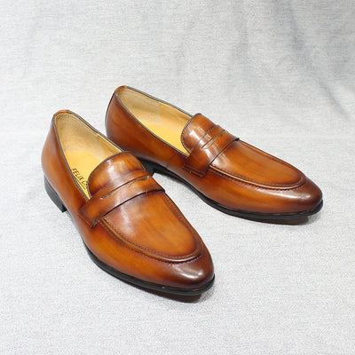 Eleganzio Penny Loafers aus echtem Leder