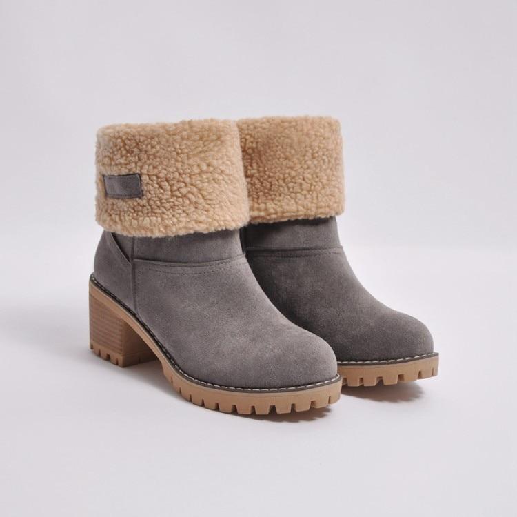 Warme Winter-Schneestiefel für Damen - Carle