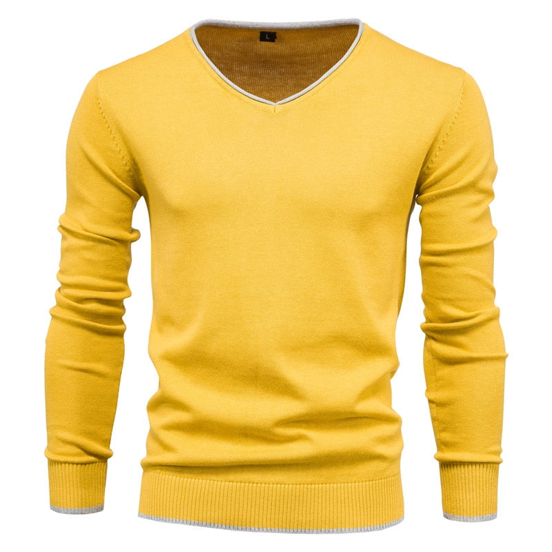 Slim Fit Pullover mit V-Ausschnitt - Toph