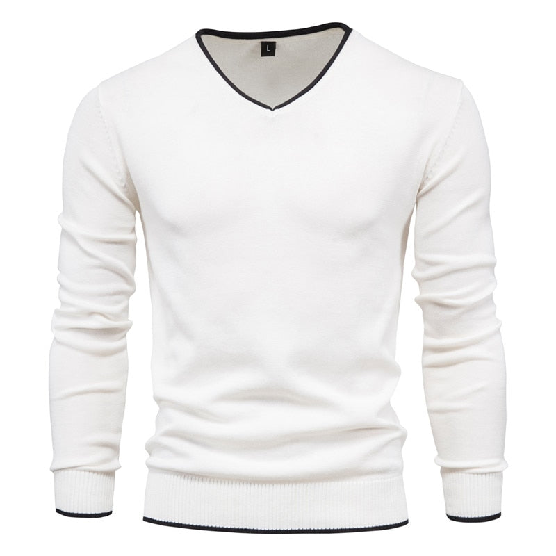 Slim Fit Pullover mit V-Ausschnitt - Toph