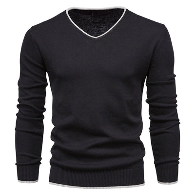 Slim Fit Pullover mit V-Ausschnitt - Toph