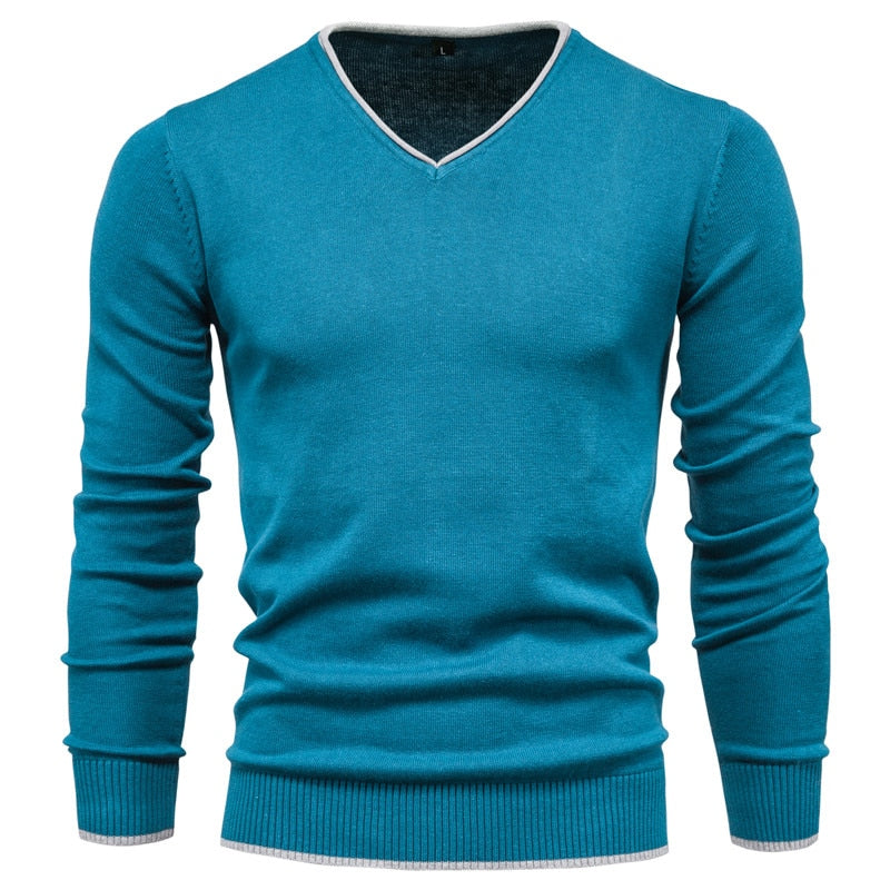 Slim Fit Pullover mit V-Ausschnitt - Toph