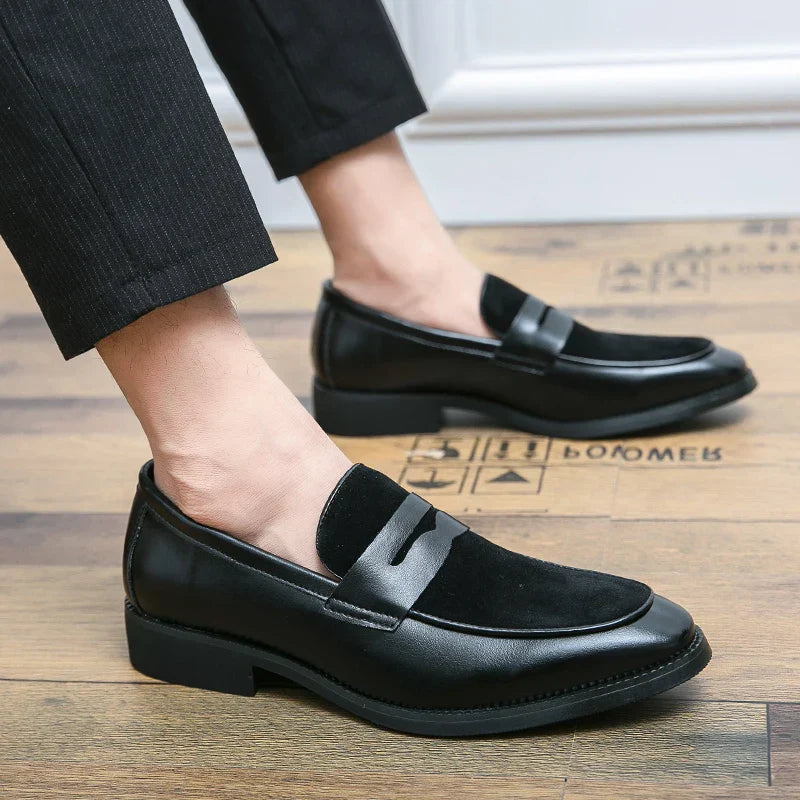 Elegante Loafers aus Wildleder und Leder - Bray