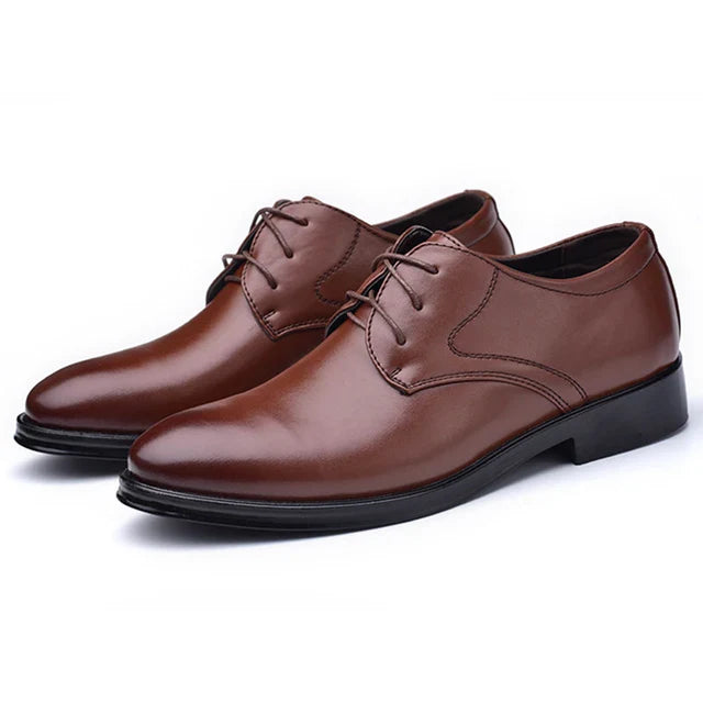 EleganteSchuhe Herren Lederformale in Schwarz