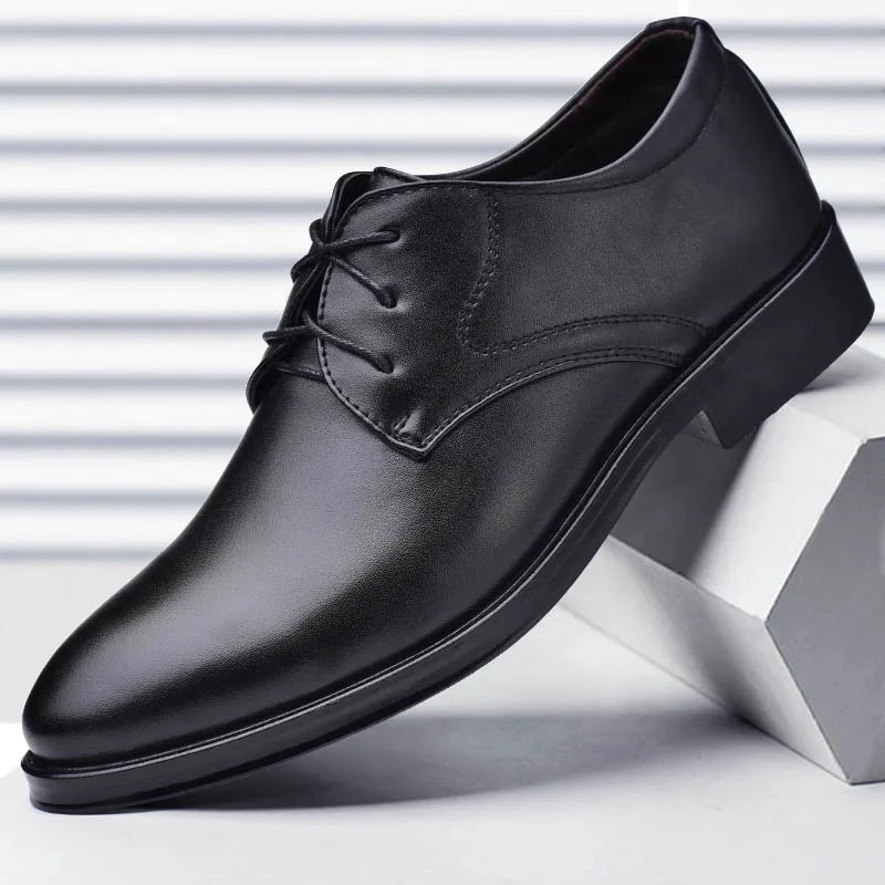 EleganteSchuhe Herren Lederformale in Schwarz