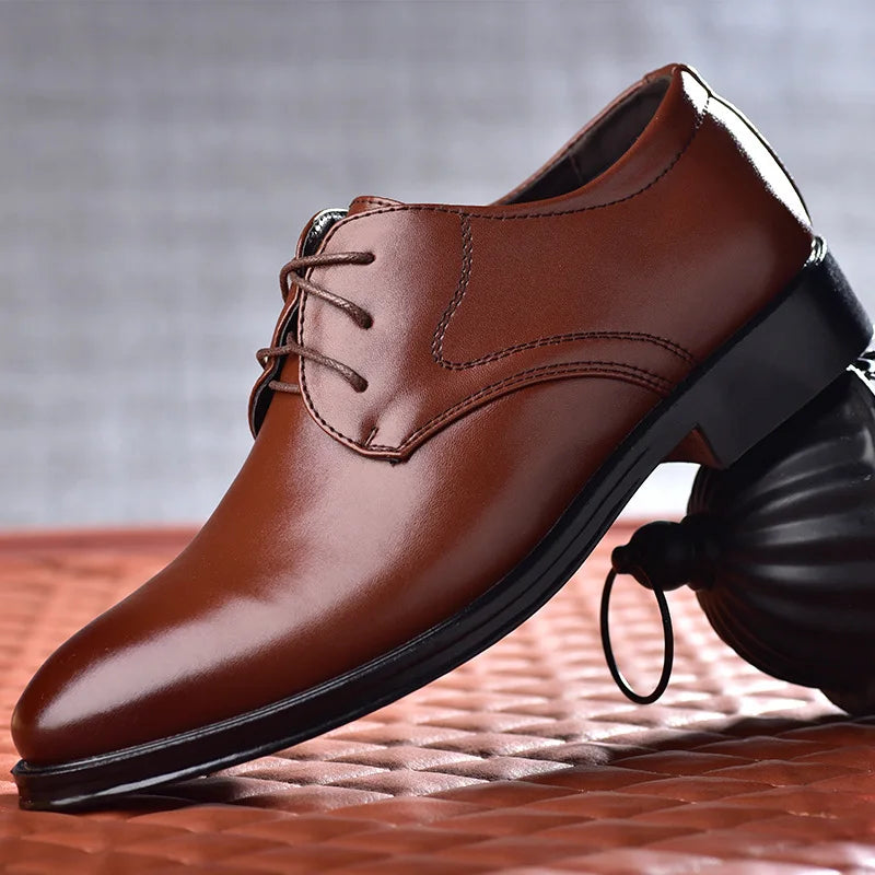 EleganteSchuhe Herren Lederformale in Schwarz