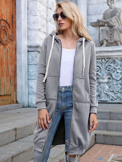 Dagmar | Chic lange sweatshirt-jacke