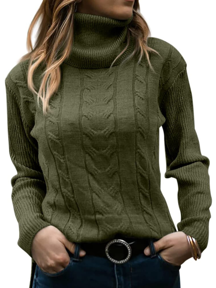 Amira - Gemütlicher Rollkragenpullover für Frauen