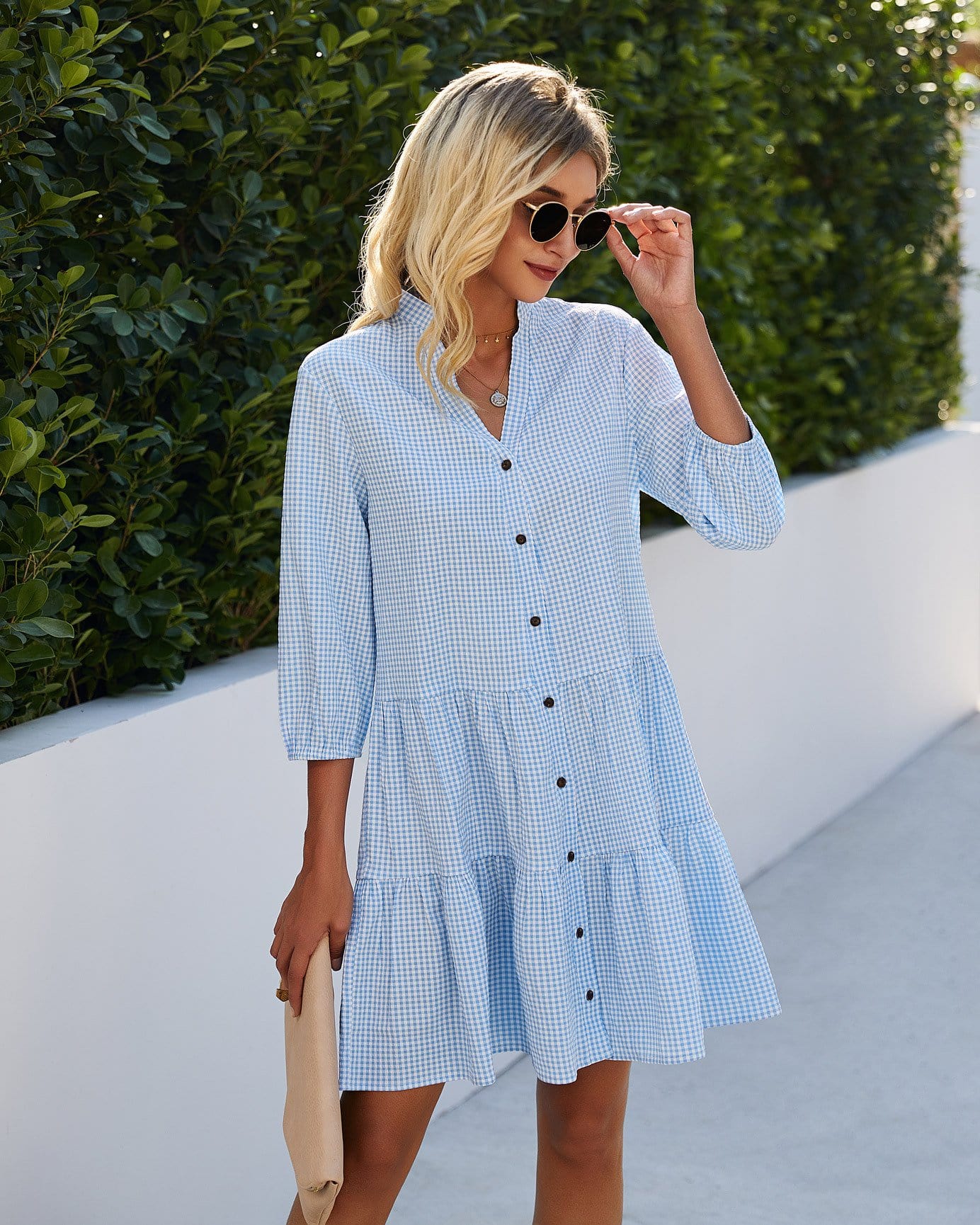 Carolyn| Modern Comfort Button Down Jurk