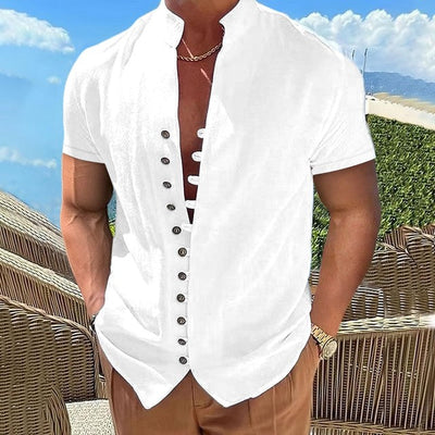 Herren-Henley-Shirt mit Einzigartiger Knopfleiste und Weicher Baumwolle