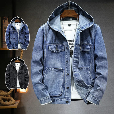 Reynan - Denim Jacke mit Kapuze