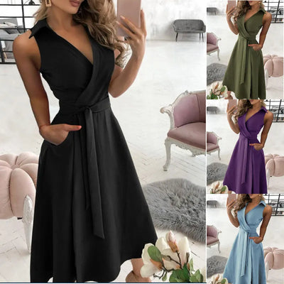 DolceMode | Hüftkleid mit V-Ausschnitt