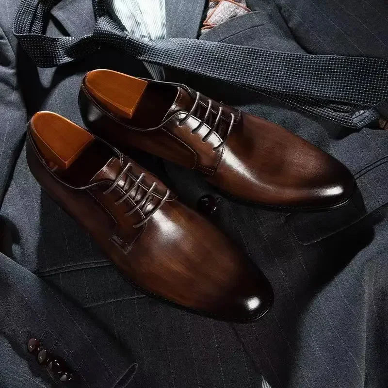 Eleganzio Luxus Herren Lederschuhe in Schwarz