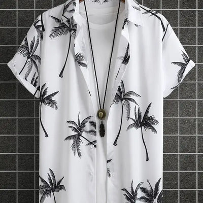 UrbanWave Hawaii Cartoon Print Hemd