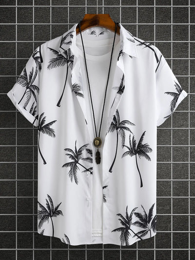 UrbanWave Hawaii Cartoon Print Hemd