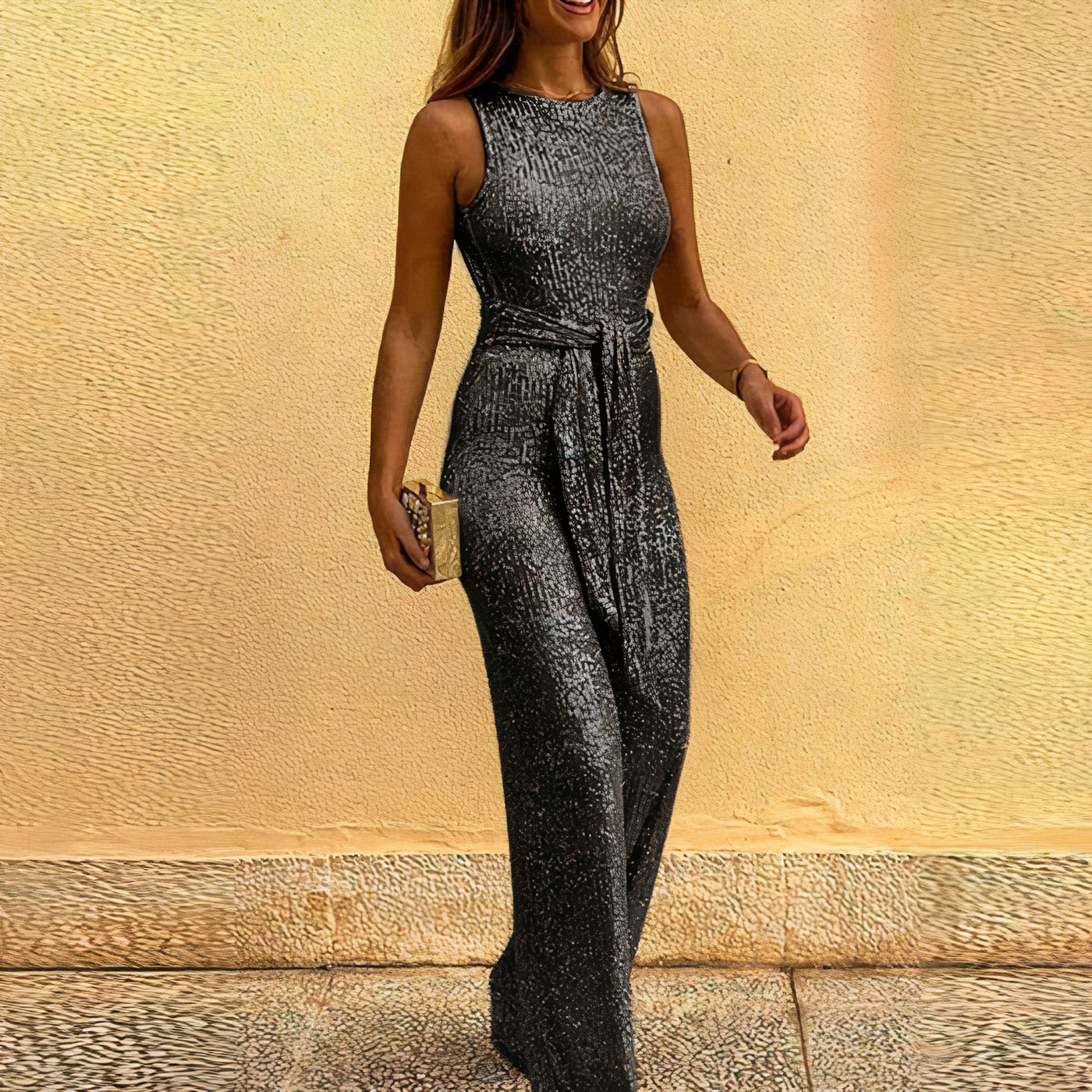 Cora - Jumpsuit mit Glitzer