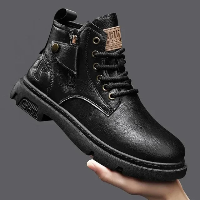 DolceMode | biker-stiefel aus leder für männer