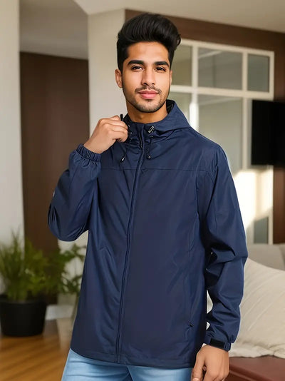 Lässige, leichte, wasserdichte Windbreaker-Jacke für Männer