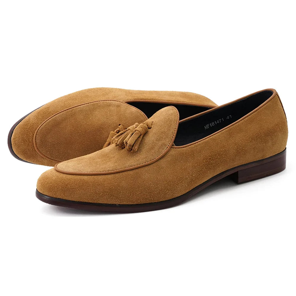 Herrenschuh Wildleder Leder Loafer