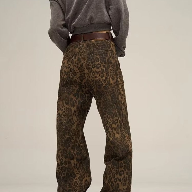 Nelly - Leopardenmuster Jeans