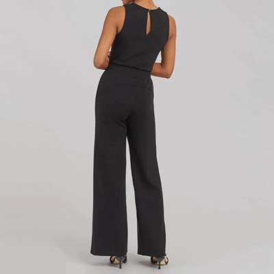 Modischer Lily Jumpsuit | Trend-Jumpsuit mit weiten Beinen und kurzen Ärmeln